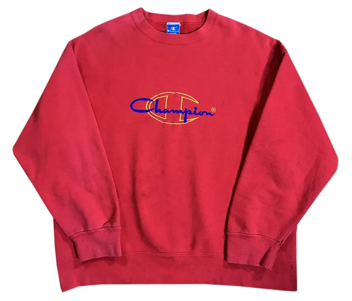 old Champion”鬼フェード“broken “boro sweat 1990s CHAMPION REVERSE WEAVE “BORO” Sweat Shirt Size L